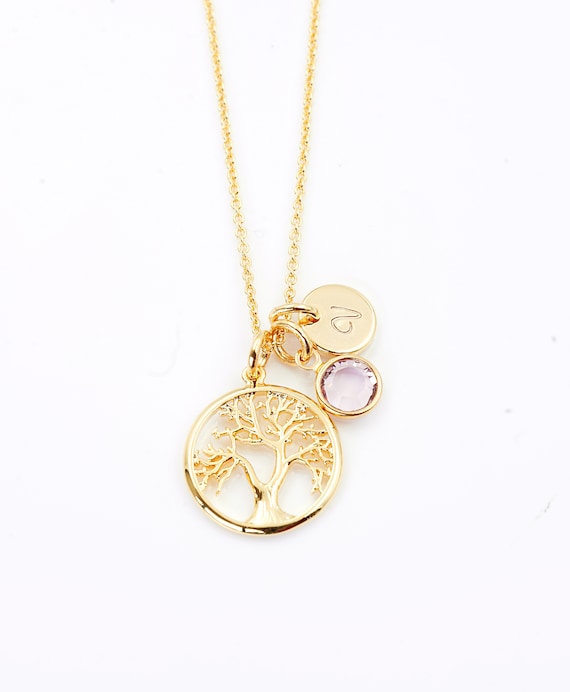 children's initial necklace for moms
