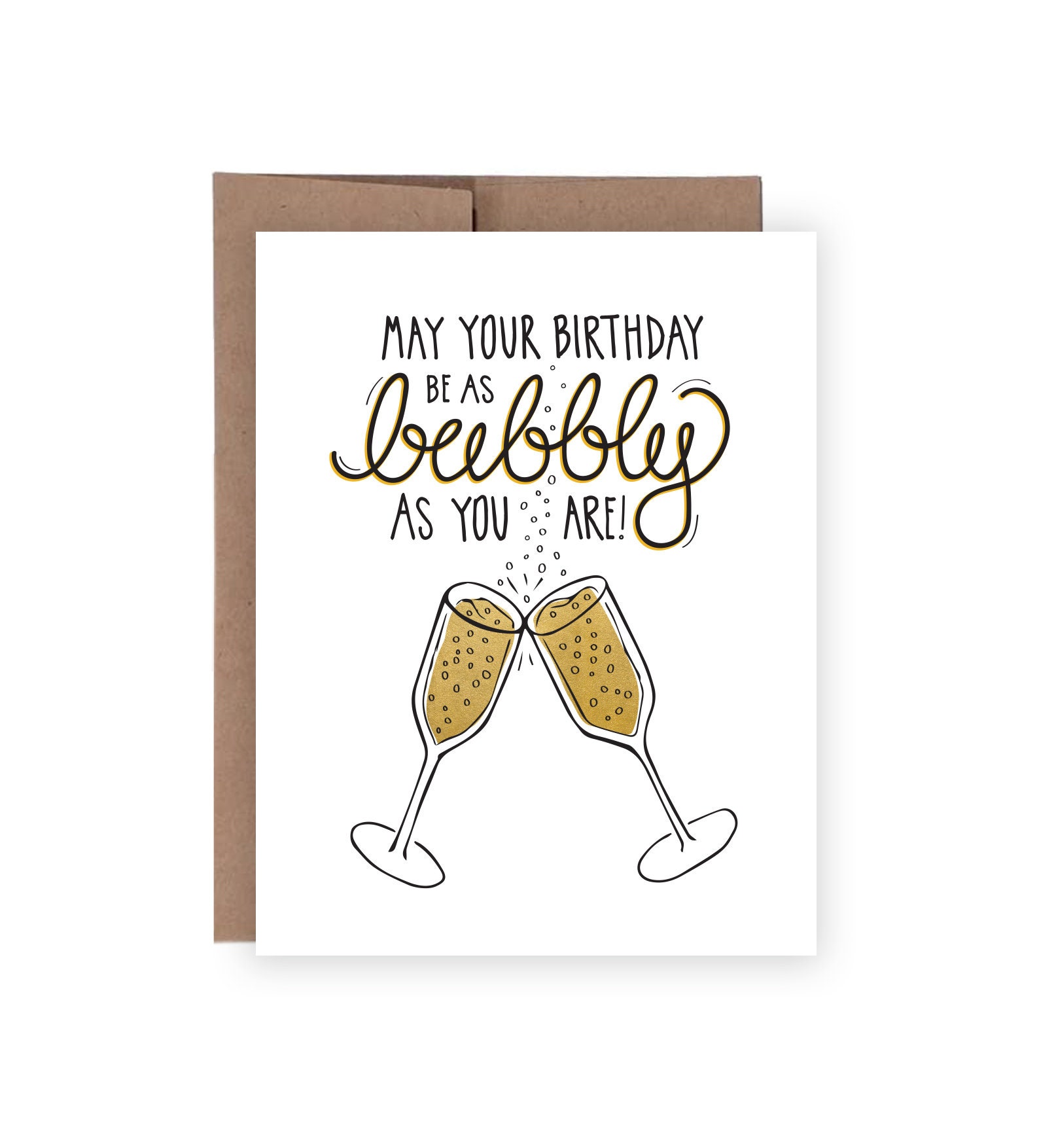 Happy Birthday Friend Champagne Images May Your Birthday Be As Bubbly As You Are / Best Friend - Etsy