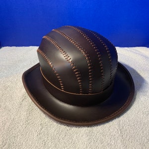 Handmade Leather Bowler Hat Ireland