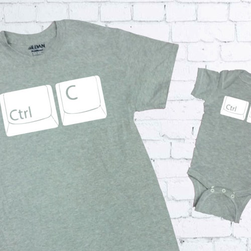 Ctrl C Ctrl V Tshirt. Father and Son Tshirts. Father and Etsy