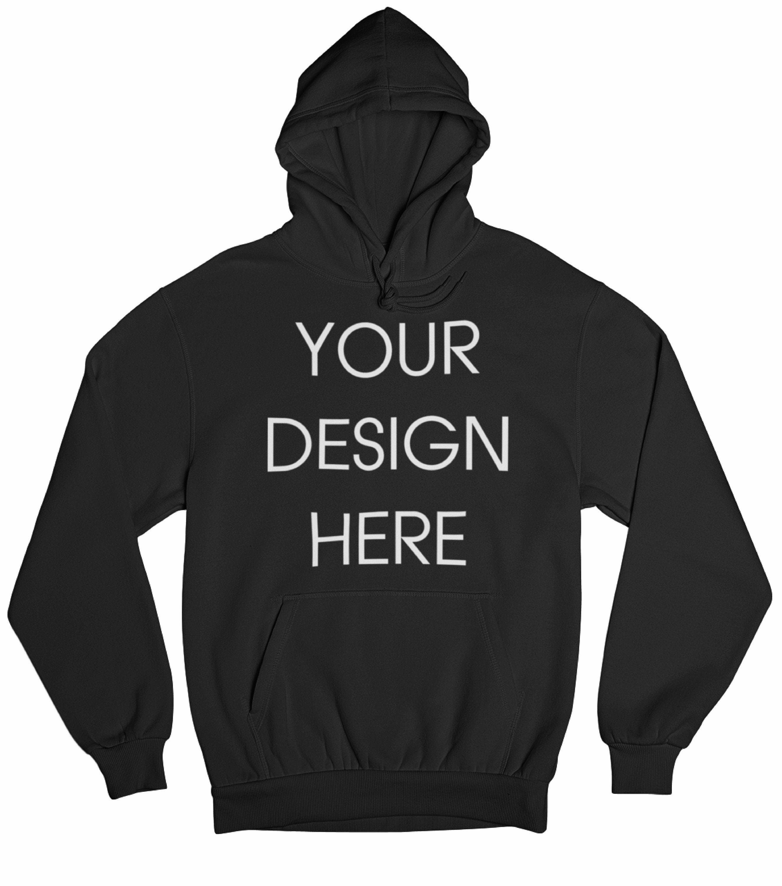 Custom Hoodie Add Your Own Design Text Word Unisex Hoody Men | Etsy