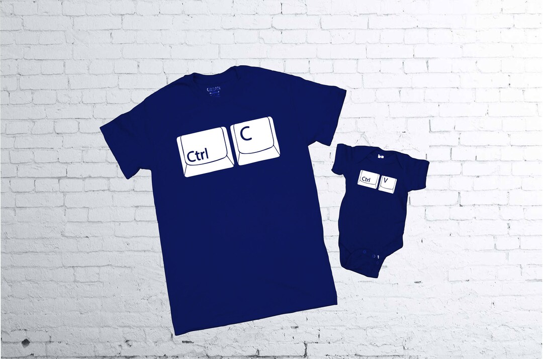 Ctrl C Ctrl V Tshirt. Father and Son Tshirts. Father and Etsy