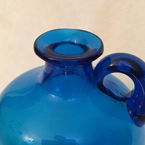 Vintage Blenko Glass Turquoise Blue Jug Decanter No. 7226S - Etsy