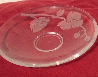 Vintage JG Durand Crystal 6 1/2" Serving Bowl Art Glass