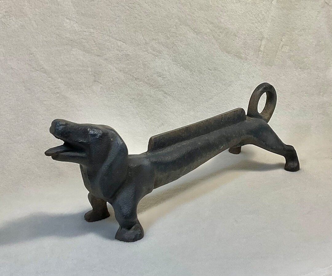 Antique Solid Cast Iron Dachshund Boot Scraper 26 Lbs Weiner Etsy