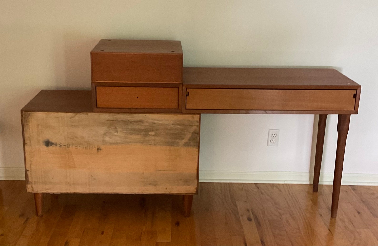 Vintage MENGEL PERMANIZED FURNITURE Modular Fourpiece Desk Etsy