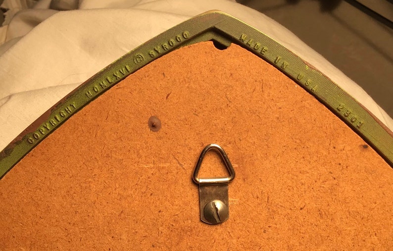 Vintage 1960's Syroco Mirror Oblong Cat Eye Oval Mirror Etsy