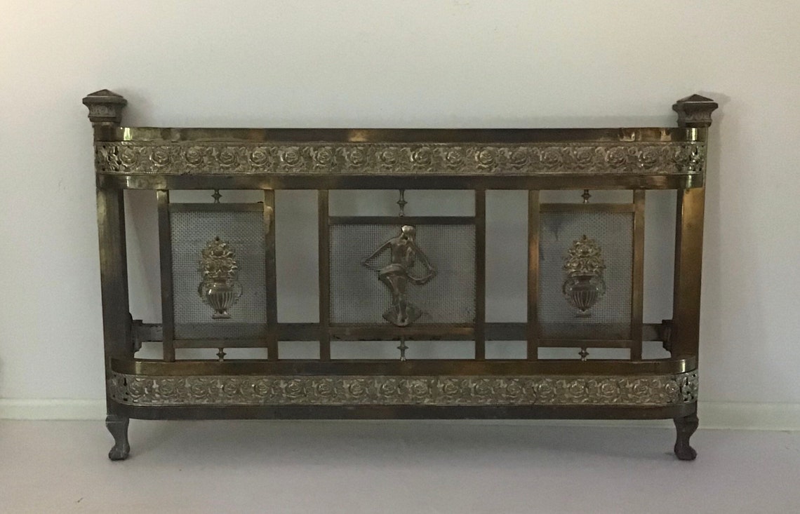 Antique 19th Century French Ornate Brass Full Size Bed Etsy