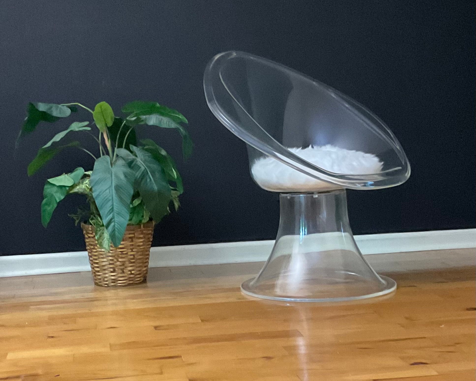 Vintage Lucite Daffodil Lounge Chair 'invisible' Series by Erwing