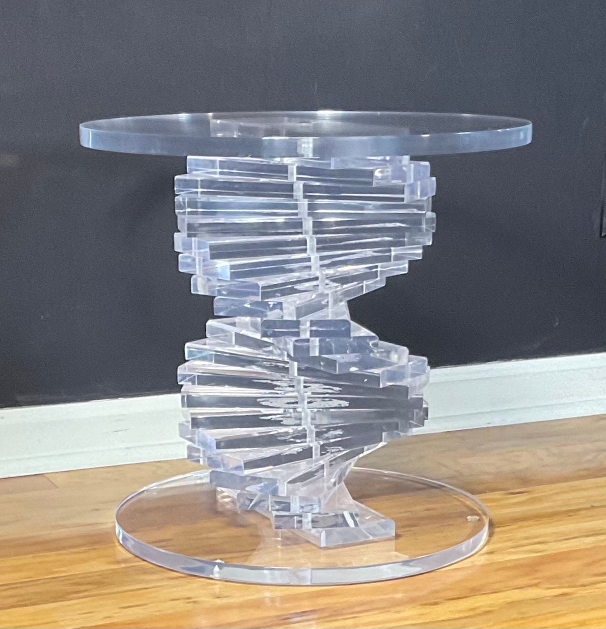 Lucite sale side table