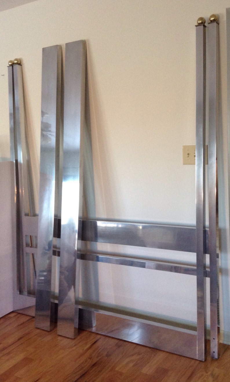 70 S Aluminum Bed Frame Pace Paul Evans Style Image 0