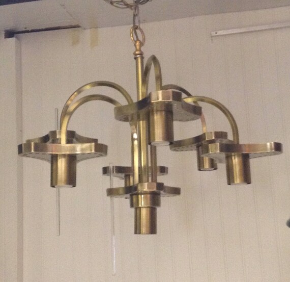 Handblown Glass rods chandelier by Gaetano Sciolari for Lightolier Handblown Glass rods chandelier by Gaetano Sciolari for Lightolier