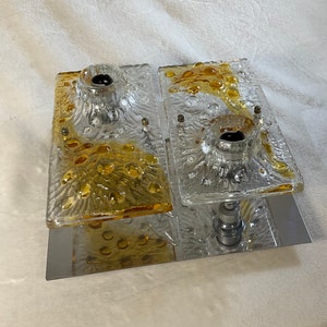 Italian Murano Glass Wall Sconce by Mazzega, circa 1960&#39;s