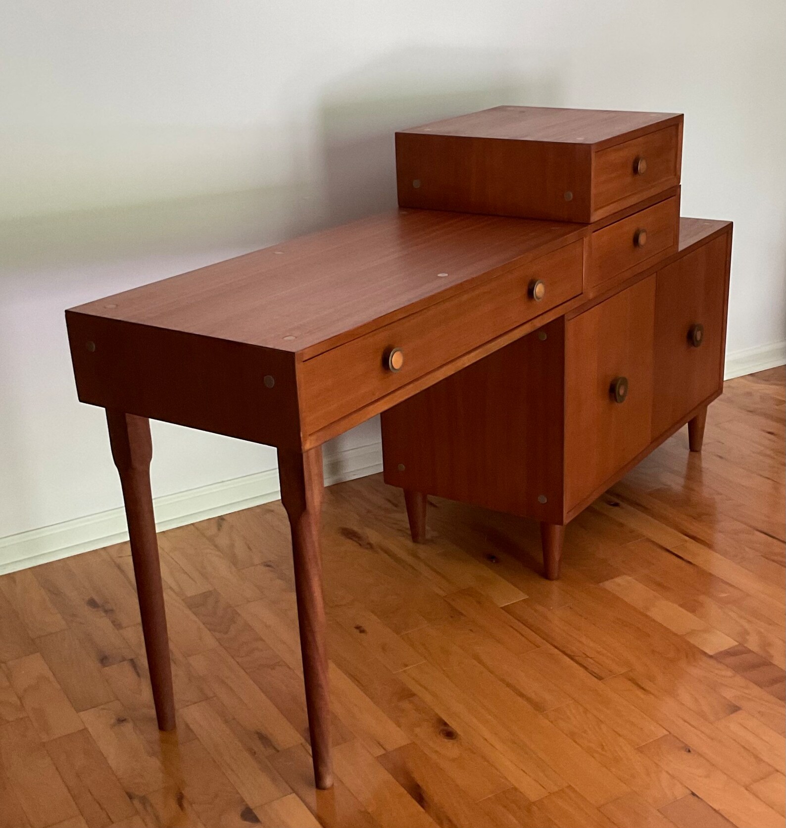 Vintage MENGEL PERMANIZED FURNITURE Modular Fourpiece Desk Etsy