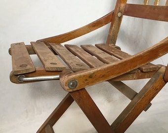 Vintage Originale Brevetti lli Reguitti Sedia Pieghevole per