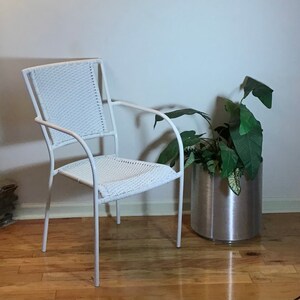 Vintage Nautical Rope Easy Chair with Armrests