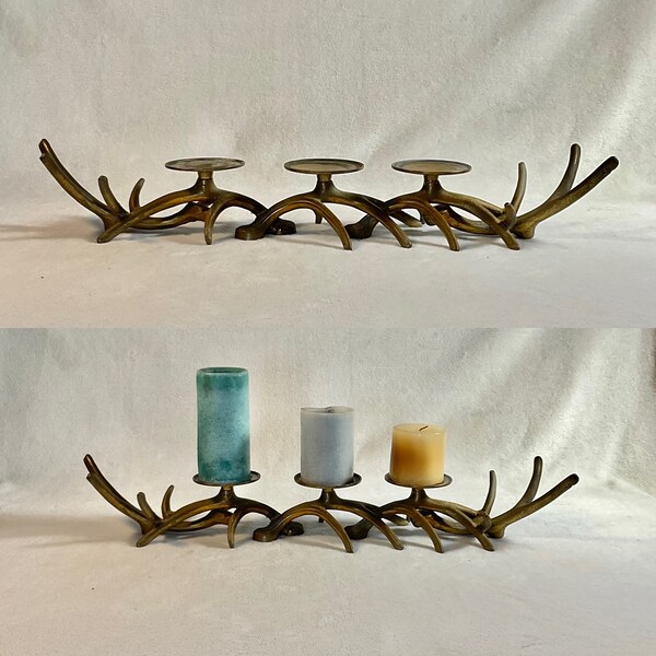 Antler Candle Holder Etsy