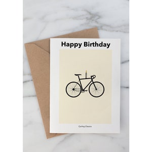 Cycling birthday Card | Age +1 greeting Card | Bicycle Illustrations | Funny Bike Card | Happy Birthday | Enough Bikes | Carte fête cycliste