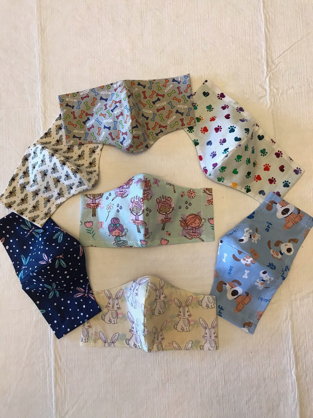 Kids Tween Face Mask 912 Yrs Old Cotten Blend Washable Etsy