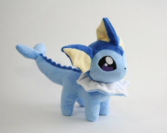 Handmade Cute Blue Aqua Creature Plush - Made to Order