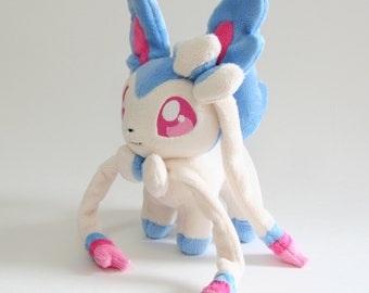 Handmade Pink and Blue Fairy Creature Plush - Made-to-Order