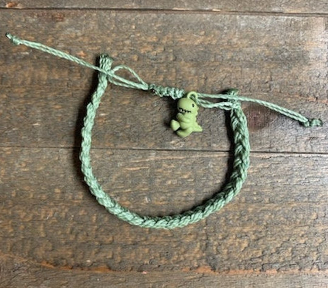 Dinosaur Friendship Bracelet, Tyrannosaurus Charm Bracelet, Gift for