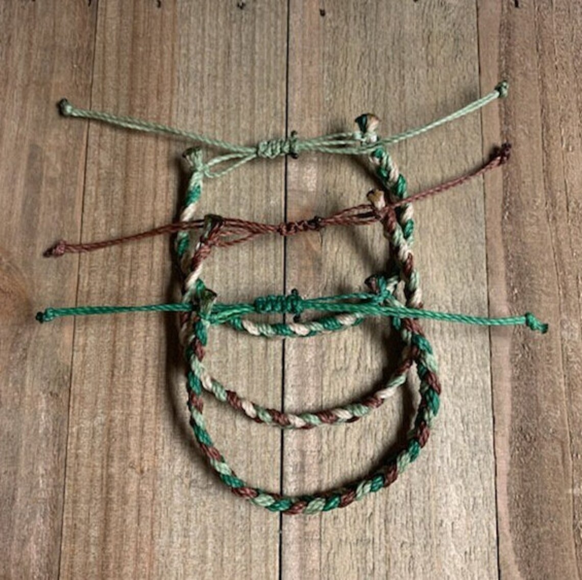 Camo Friendship Bracelet Set Woven Camo Bracelets Camo Etsy