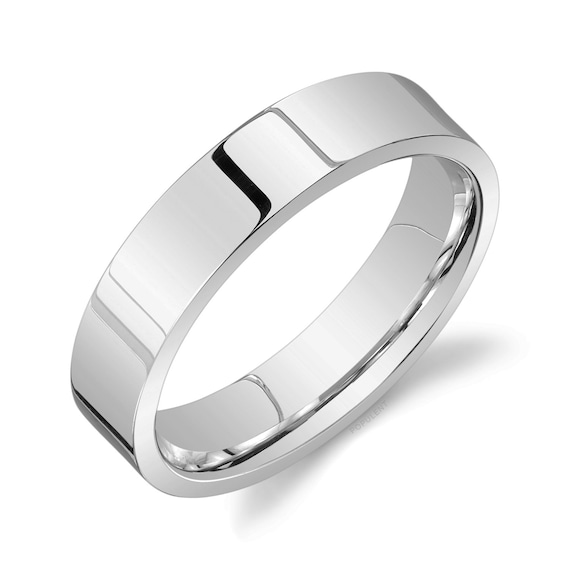 プラチナ950バンド（5mm）| フラット | ポリッシュ仕上げ 