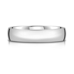 Platinum 950 Band (5mm) | LOW DOME | Polished | Comfort Fit | Men's Women's Wedding Ring Simple PT950 European