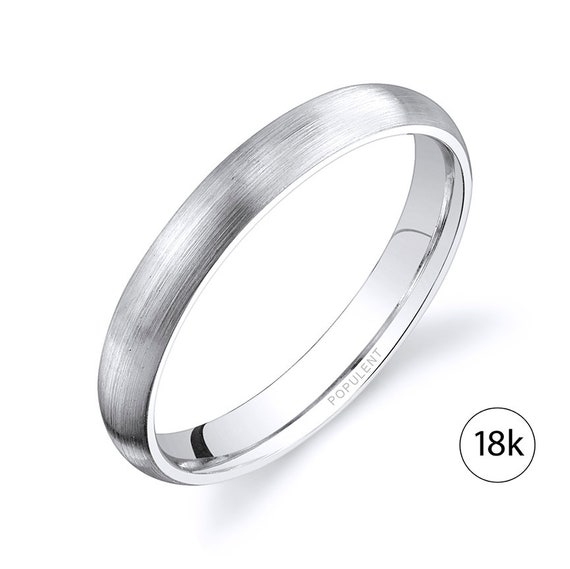 Hombres Mujeres 14K Oro Amarillo 3mm milgrain Llano Cúpula Anillo De Bodas Anillo//Caja De Regalo
