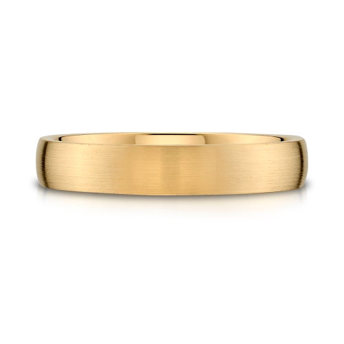 14k Yellow Gold Band 5mm CLASSIC DOME Polished Comfort Etsy