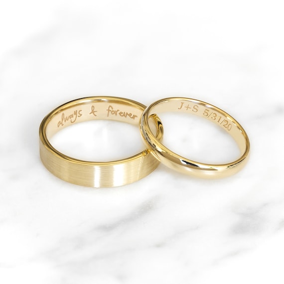18k Rose Gold Custom Hand Engraved Men's Wedding Band #102980 - Seattle  Bellevue | Joseph Jewelry