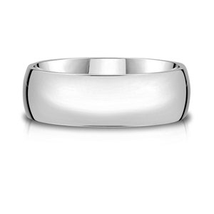 Bracelet Platine 950 (8 mm) | DME BAS | Poli | Coupe confortable | Alliance homme femme simple PT950 européenne