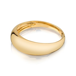 14k Yellow Gold High Dome Ring | SOLID | Women's Ring