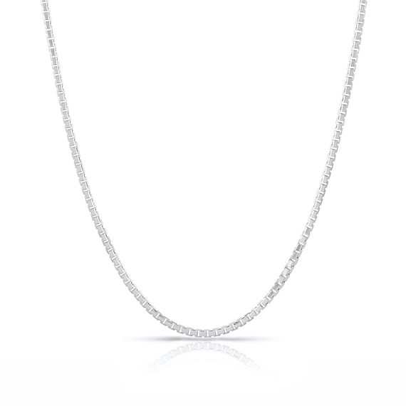 Simple white gold necklace outlet
