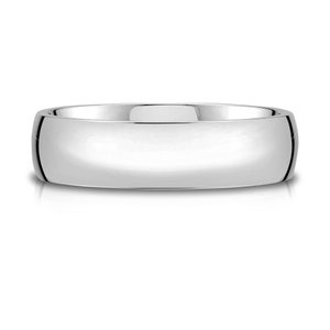 Bracelet Platine 950 (6 mm) | DME BAS | Poli | Coupe confortable | Alliance homme femme simple PT950 européenne