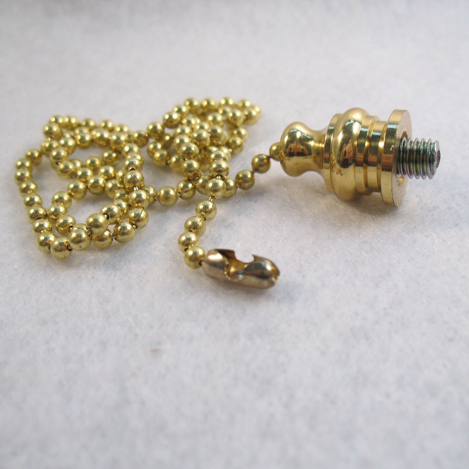 HANGING MONKEY Fan/Socket Pull Chain, Antique Brass Finish-12 Beaded –  Lamp Finial Designs