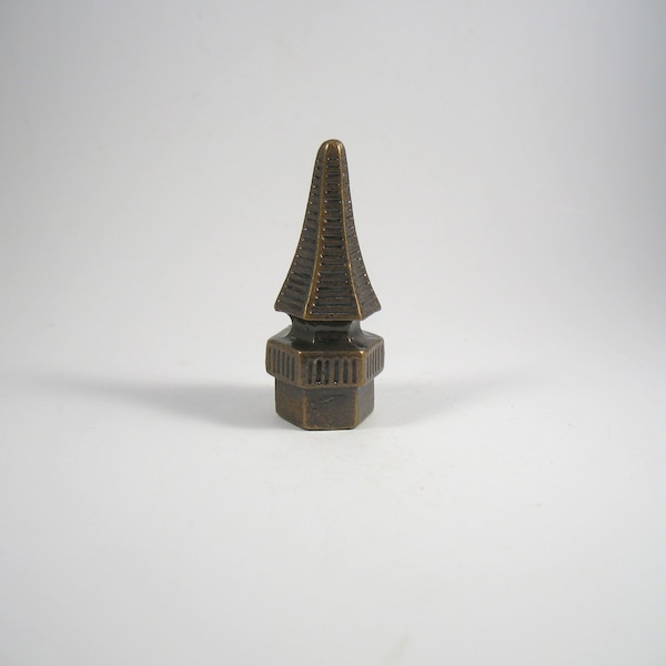 Lamp Finial Vintage Small Dark Bronze Knob Lampshade Finial Timeless Design T669