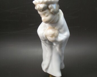 Lladro Christmas King Ornament Lamp Shade Finial Solid Brass Hardware #M15