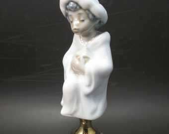 Lladro Christmas King Ornament Lamp Shade Finial Solid Brass Hardware #M6