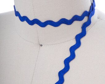 3 Yards Royal Blue Ric Rac Trim: Zig Zag Ribbon