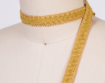 Gold französische Kordel: Königliche Polsterborte (14 mm)