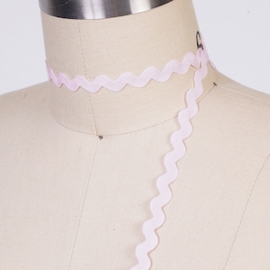 50 Yards Baby Pink Ric Rac Trim / Light Pink Zig Zag Trim