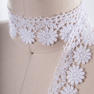 White Venice Lace Trim/ Ivory Venise Lace Trim Children&#39;s Clothing and Linens White Venice Lace Trim/ White Cotton Lace Trim DINA