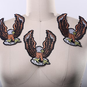 Eagle Patch/ Eagle Patch for Trucker Jackets/ Embroidery Eagle Bald Eagle Patch