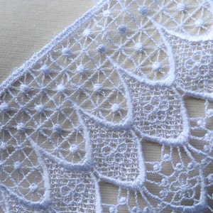 White or Ivory Venice Lace Trim 4.5 in Width. Dainty and Durable. Vintage inspired/ Bridal Lace Trim PRISCILLA image 6