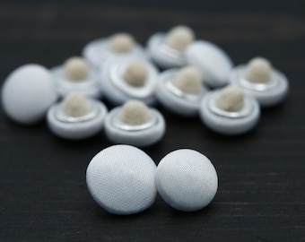 1 Dozen Bridal Buttons Wedding Gown Button with Canvas Backing Stability 10mm  16L  13/32"  11.5 mm  18L   7/16"