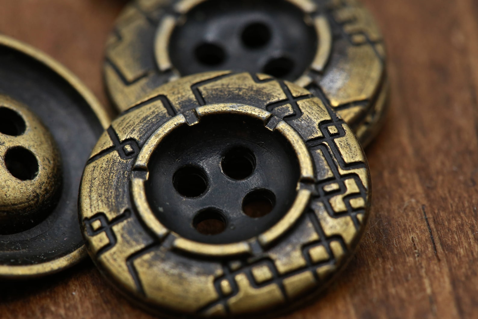 Bronze Blazer Button 4pcs Enter the Matrix Bronze Metal Etsy