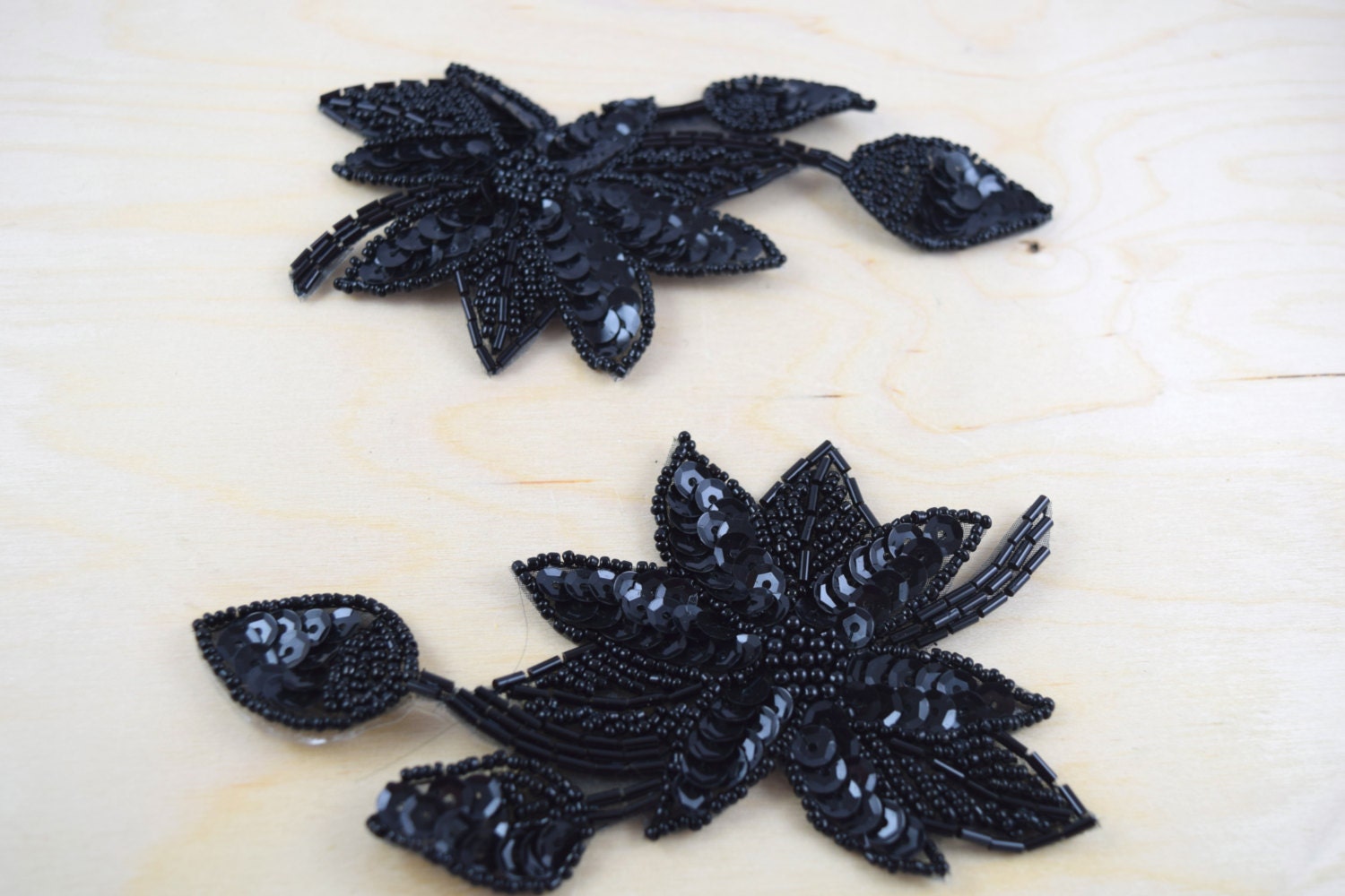 Iron On Patches Sequined Embroidered Lace Appliques King Of Flower Trims  25*40cm - AliExpress