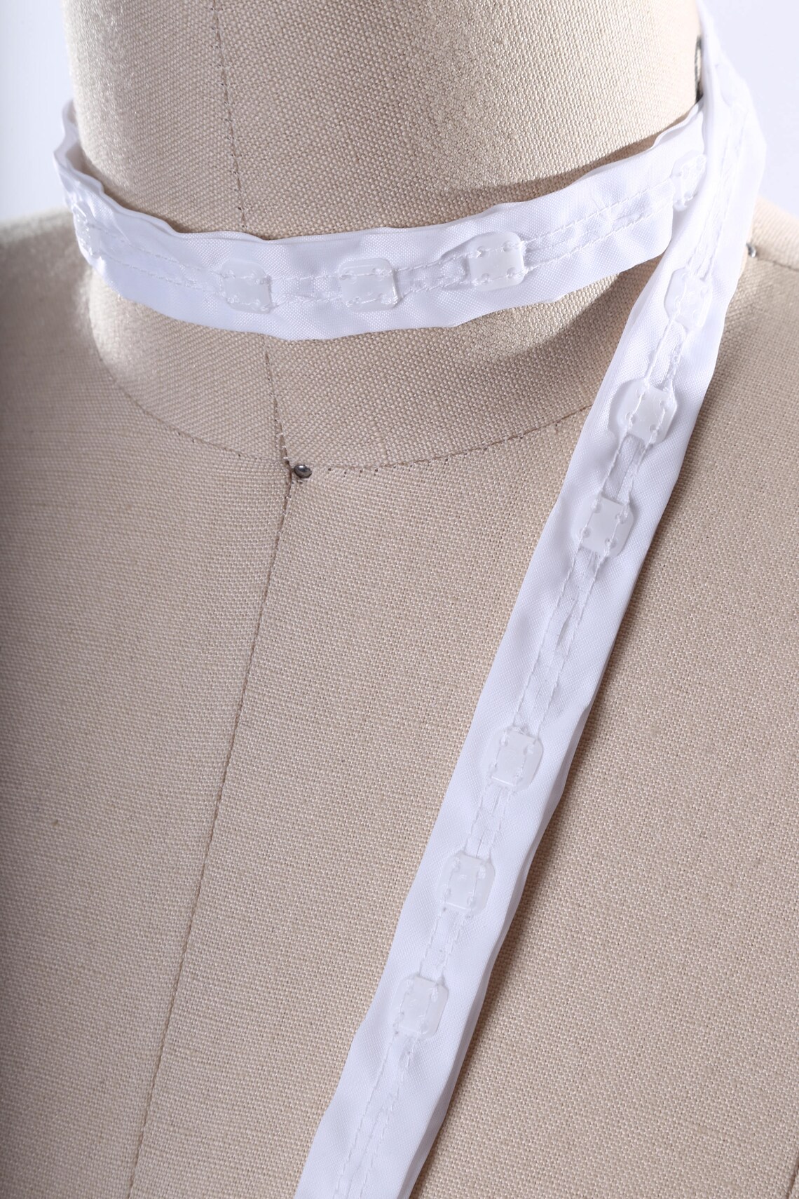 Clear Plastic Snap Tape Trim Set on 0.75 White Trim. Etsy